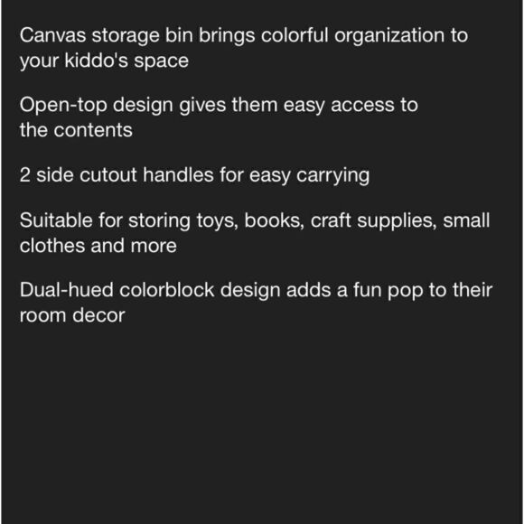 Pillowfort Cylinder Color Block Bin - Picture 4 of 6